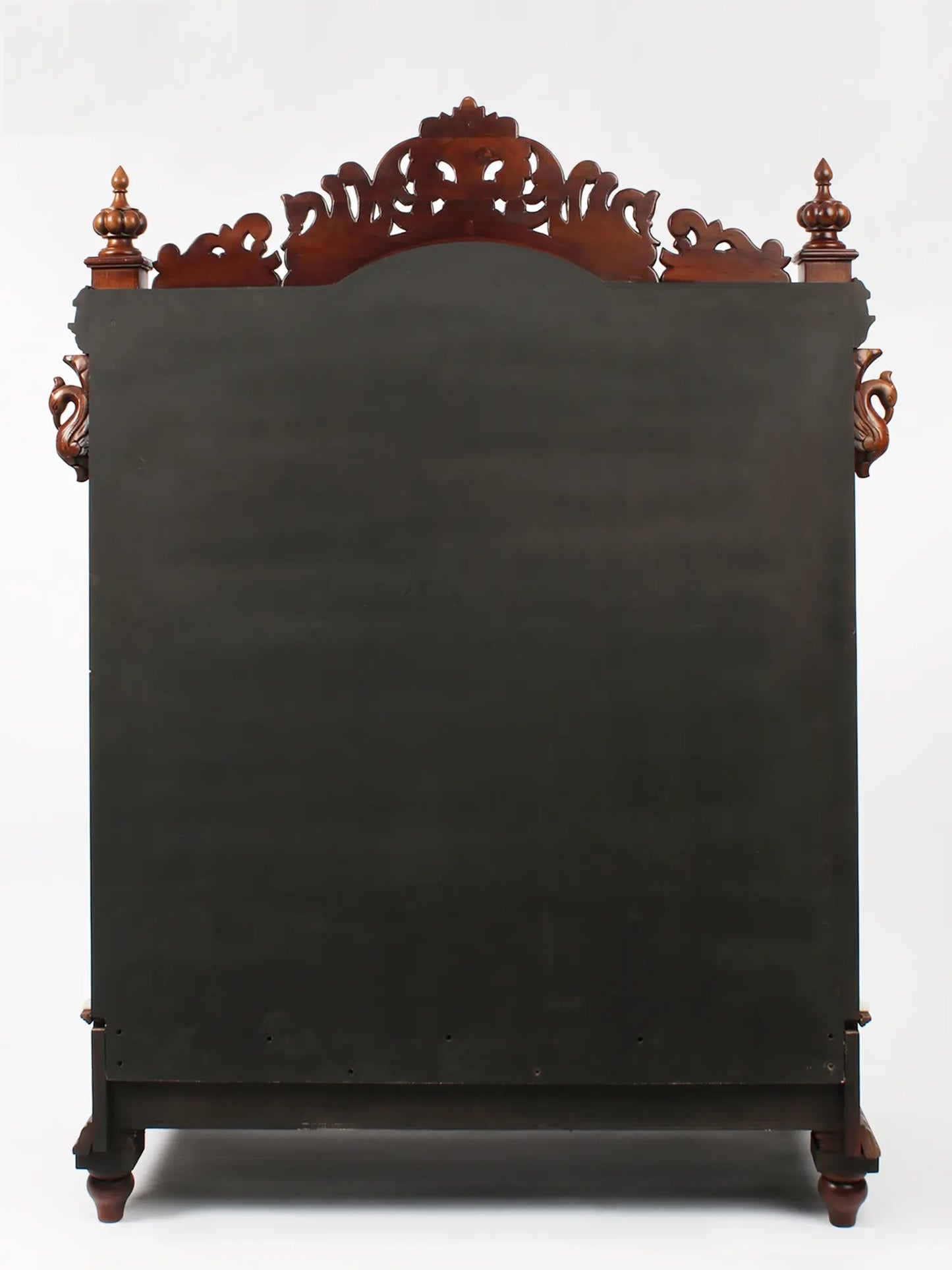 Premium Walnut Finish Sheesham Wood Pooja Mandir with Majestic Arch Design