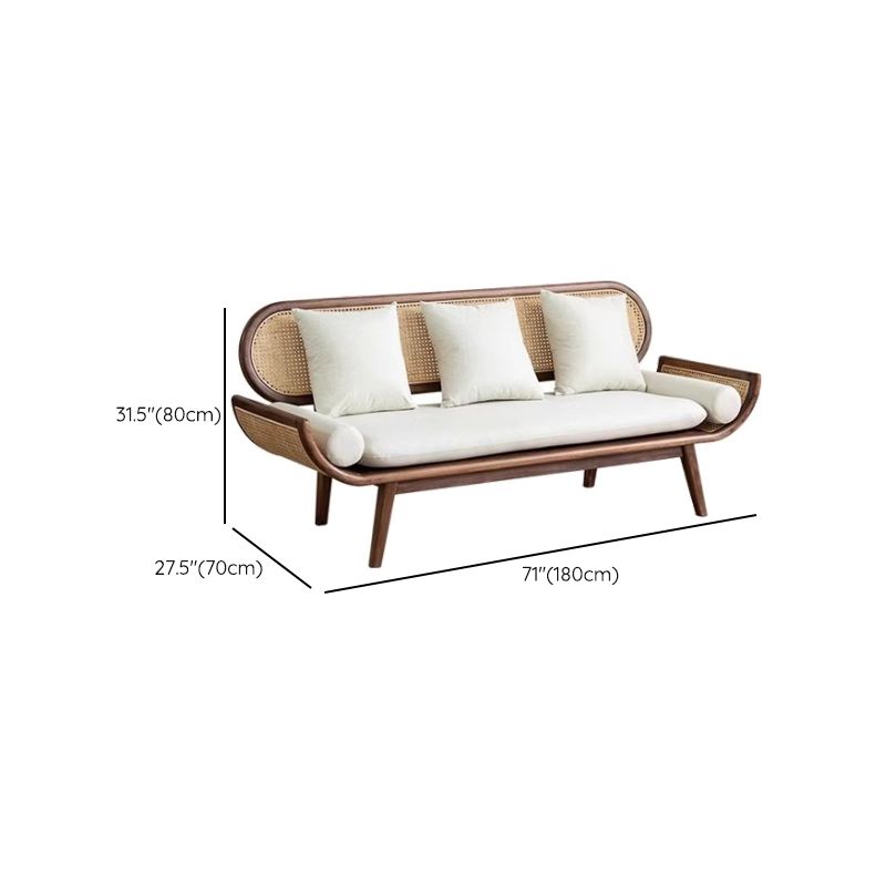 Timeless Comfort: Adouer Wood Sheesham & Cotton Linen 3 Seater Sofa