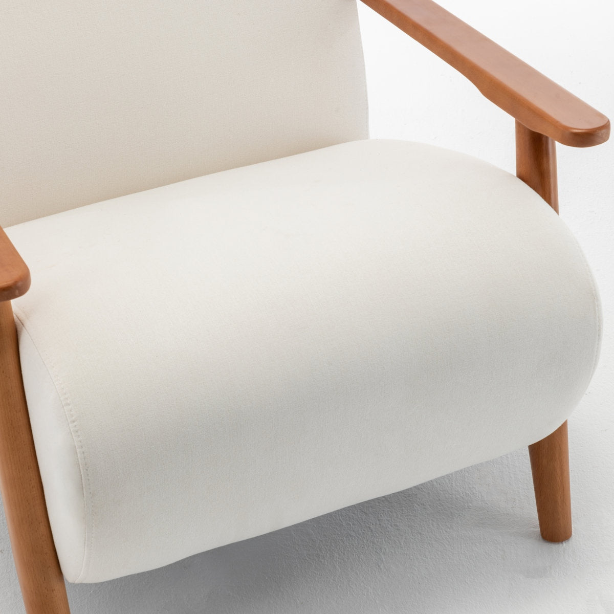 The "Willow" Sheesham & Linen Accent Chair