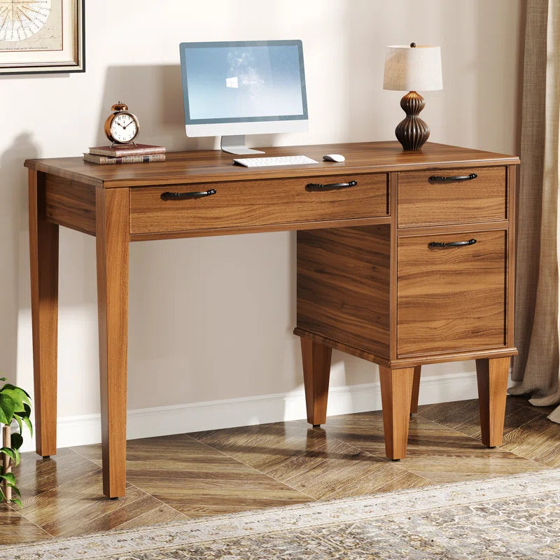 Adouer Wood Solid Acacia Wood Study Table For Home & Office