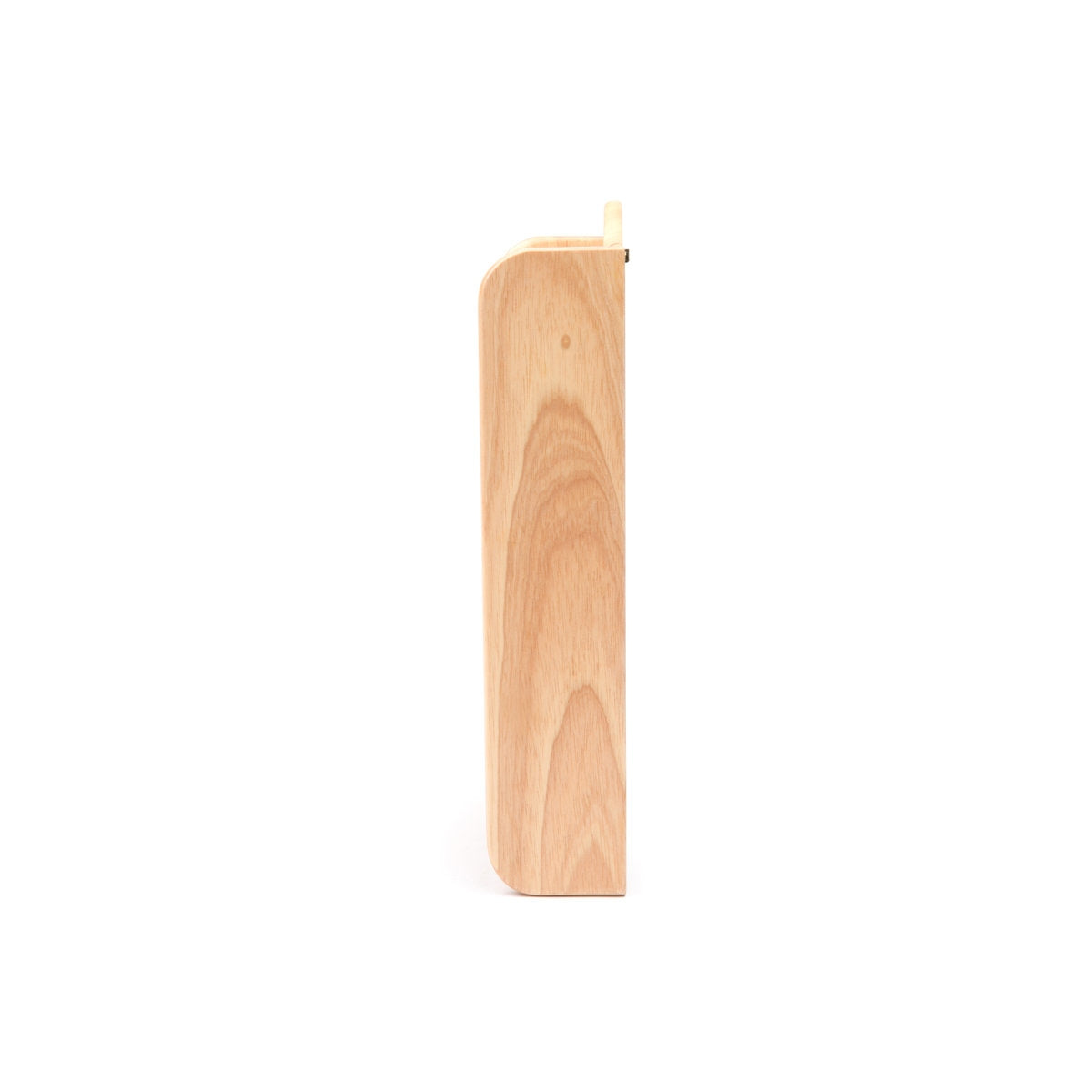 Wooden cutting board on a white background
