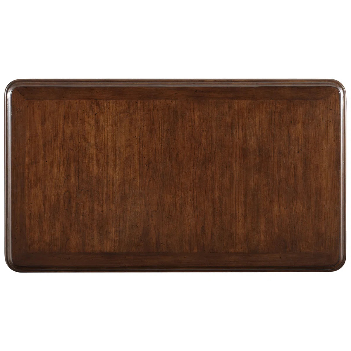 Adouer Wood "Aaylie Solid Wood Writing Desk – 42'' Classic Carved Desk with Fluted Legs and Rich Mahogany Finish"