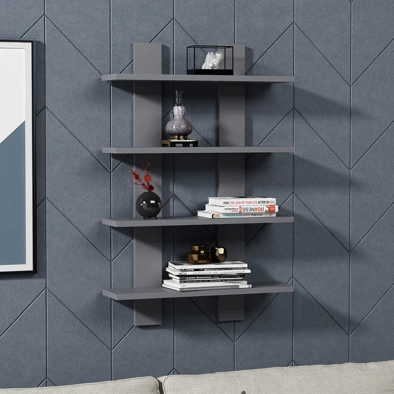 ADOUER WOOD Sheesham Wood Multi Use Open Shelfs Wall Shelve