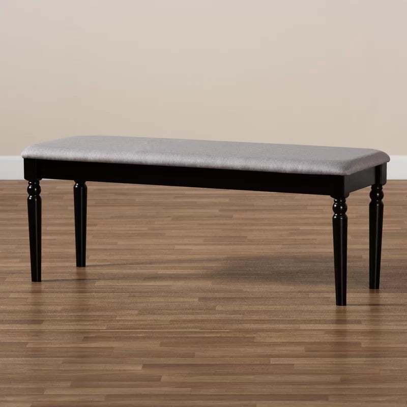 ADOUER WOOD Solid Sheesham Wood Multi-Purpose Black Bench