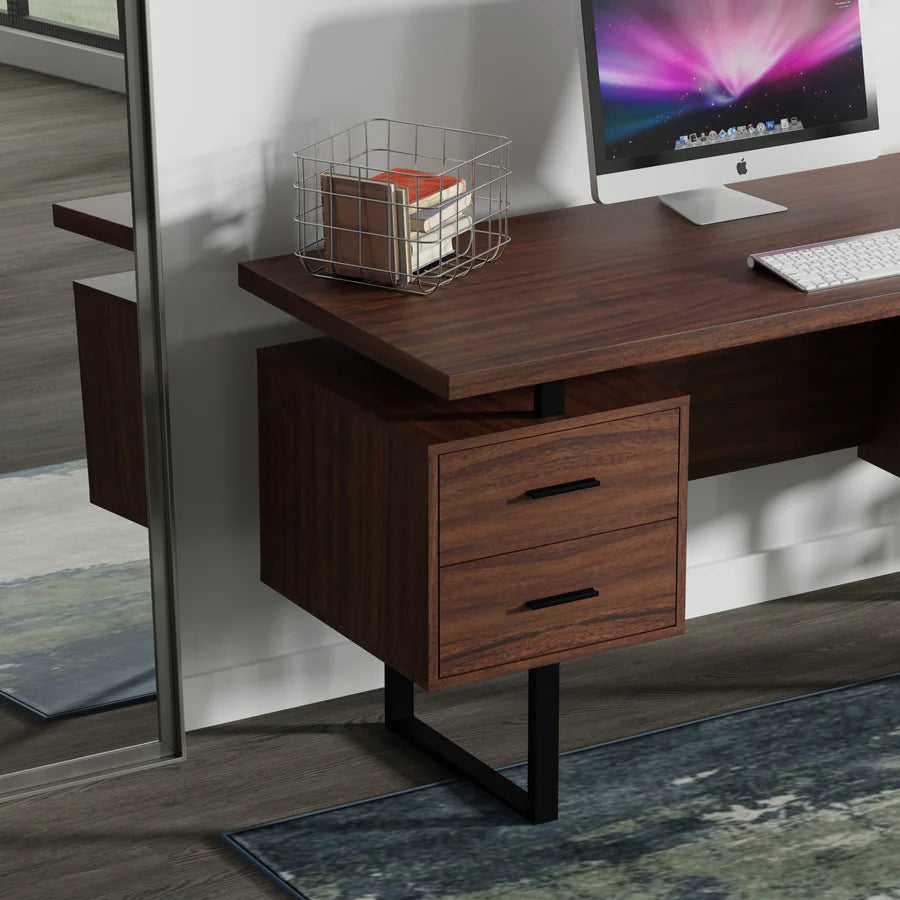 Premium Solid Sheesham Wood Both Side Drawer & Cabinet Study Table