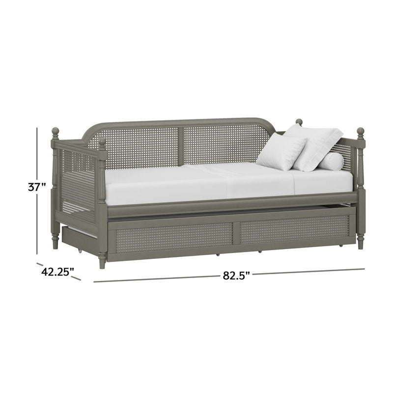 ADOUER WOOD Solid Sheesham Wood Trundle Beds Cum Sofa