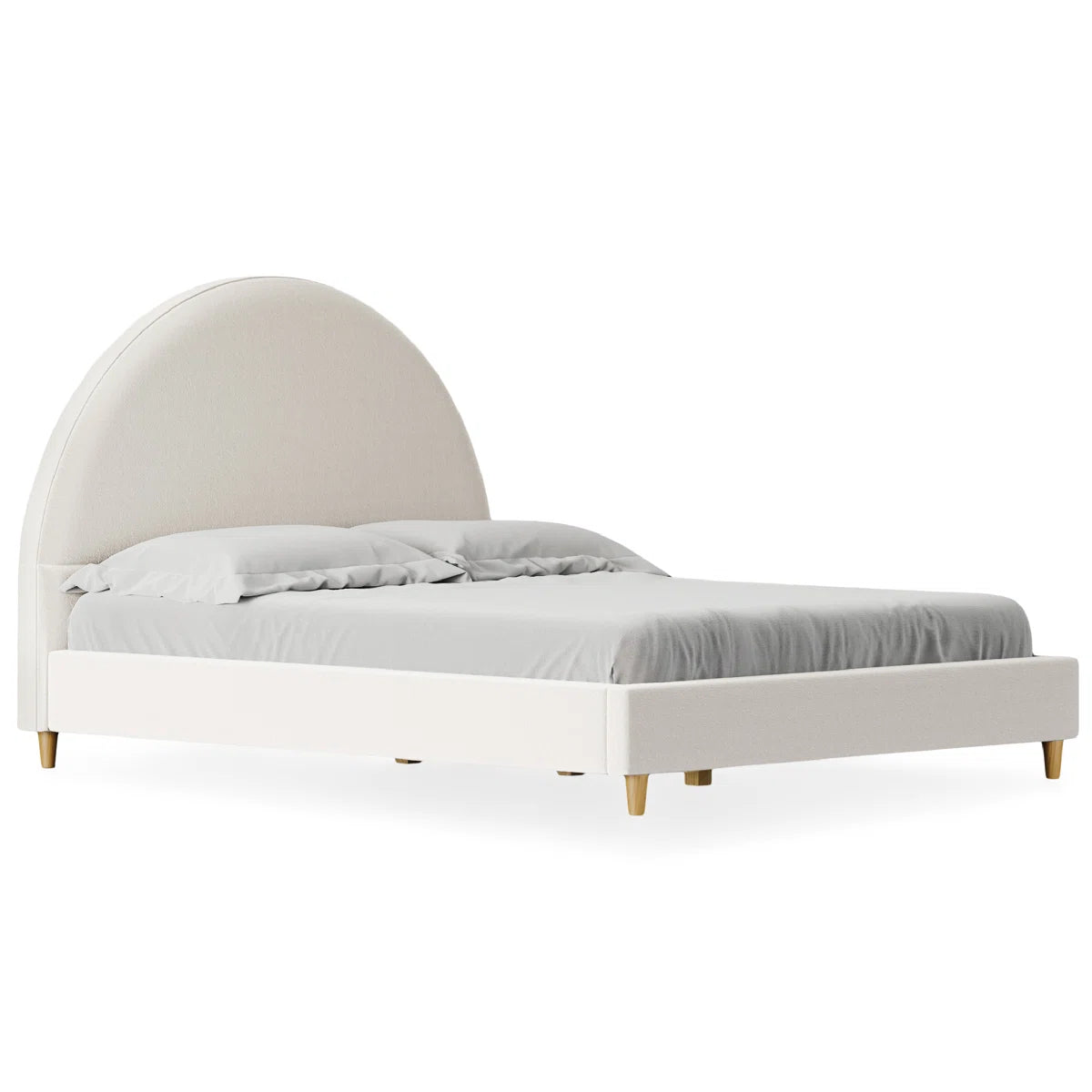 Adouer Wood "Luxury Pink Velvet Upholstered Bed with Channel Tufting and Modern Design