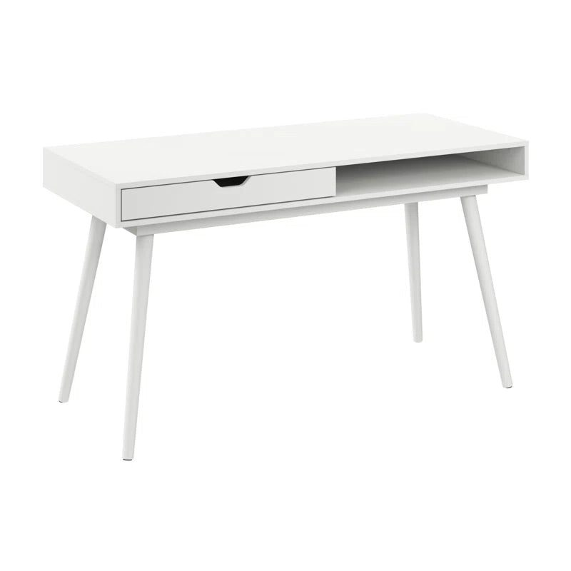 Adouer Wood Solid Sheesham Wood Modern One Drawer Study Table Home & Office