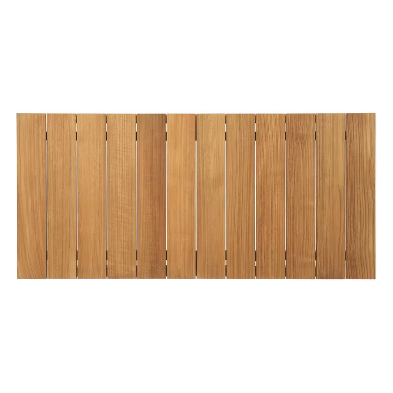 ADOUER WOOD Solid Acacia Wood Luxury Multi Functional Natural 6 Piece Outdoor Patio Teak Sofa Set Pu finish