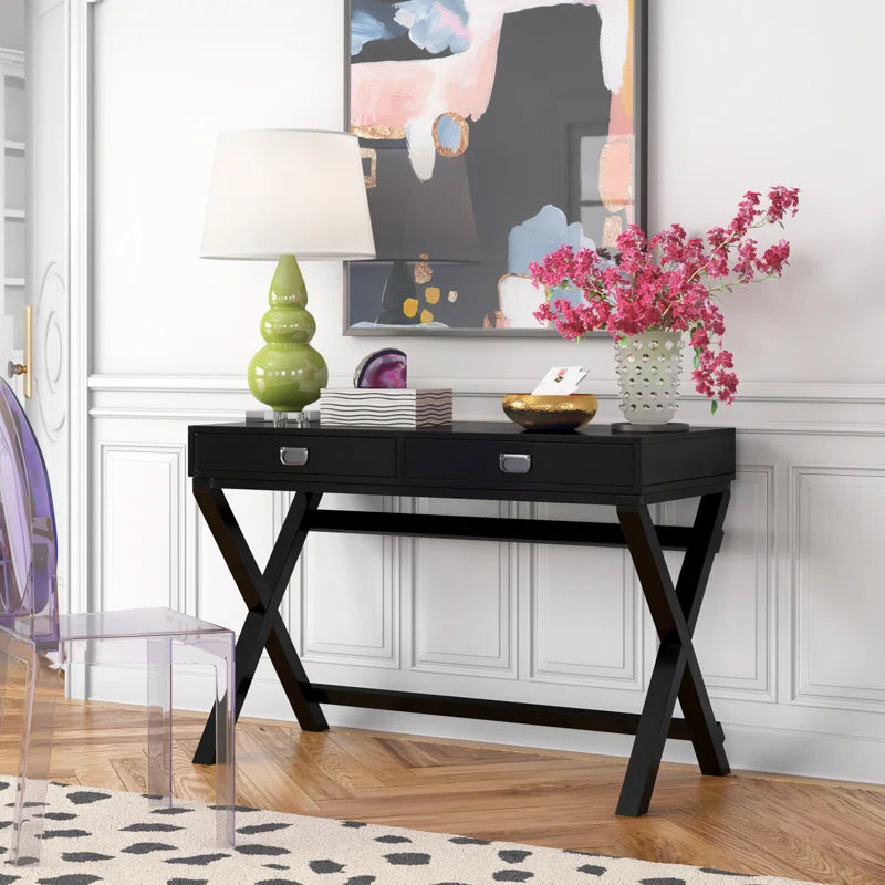 Adouer Wood Solid Wood Two Drawers Marden Study Tables For Multi Use