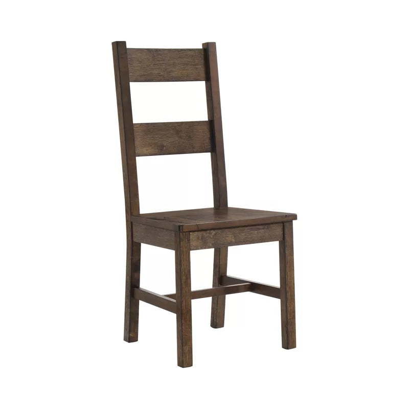 ADOUER WOOD Rustic 9-Piece Solid Wood Dining Table Set with 8 Matching Chairs