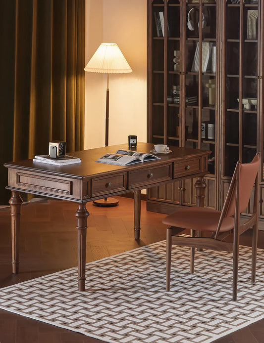 Adouer Wood Solid Sheesham Wood Writing Desk For Home & Office
