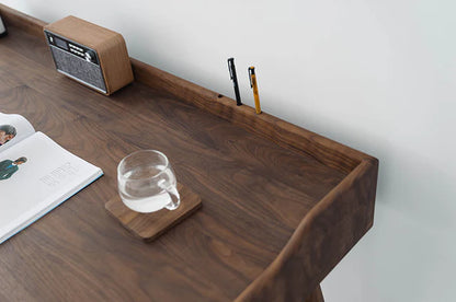 Adouer Wood "Modern Wooden Office Desk – Home Workspace Setup"
