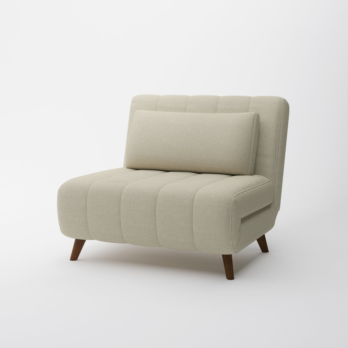 Space Saving Multiuse Solid Wood Base Upholstered Pillow Back Convertible Sleeper Sofa Bed