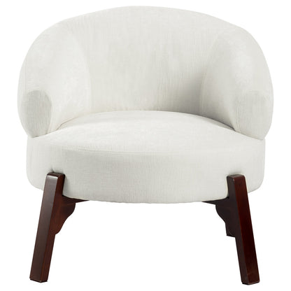 Modern Curve Arm Chair in Sheesham & Cotton