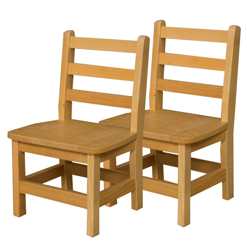 ADOUER WOOD Solid wood Ladderback KIDS Chairs  (Set of 2)