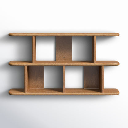 The Stratum Interlock Shelf: Highlights the staggered, layered levels of the design