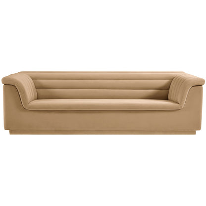 Cotton 3 Seater Sofa Sleeper with Solid Wood Base