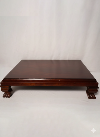 Solid Sheesham Wood Pooja Platform in Walnut Finish