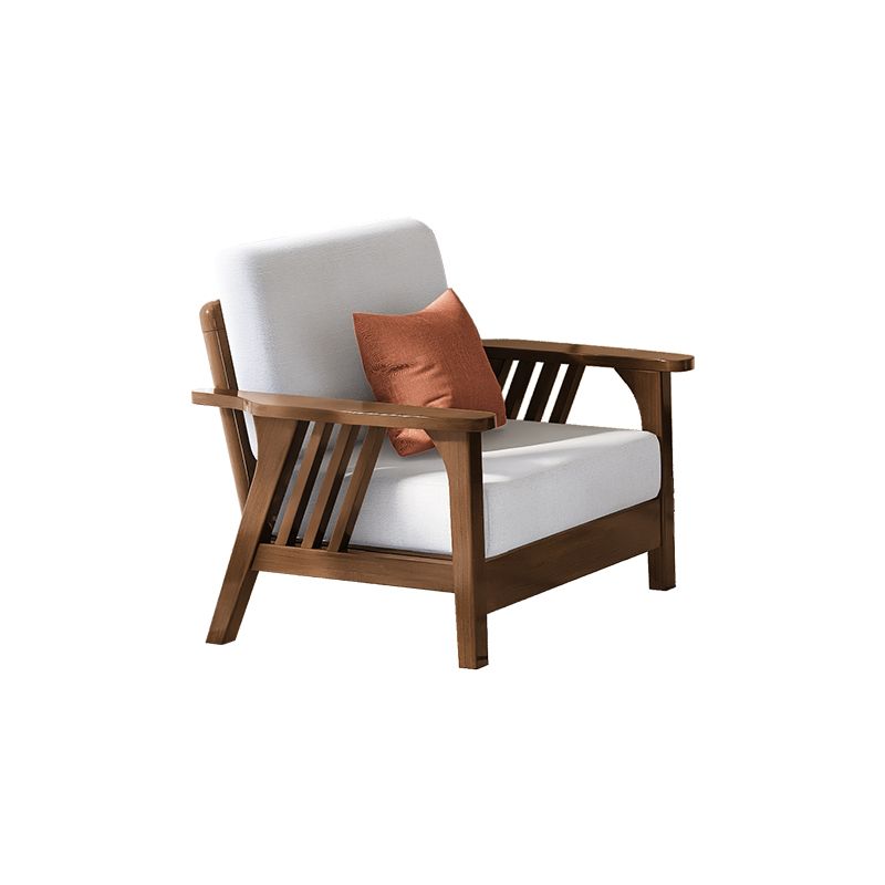 Solid Sheesham Wood Sofa Set with Cotton Cushions