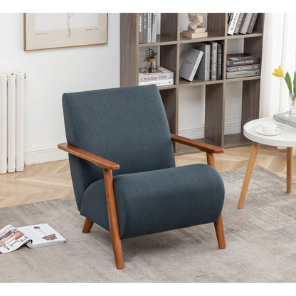 The "Willow" Sheesham & Linen Accent Chair