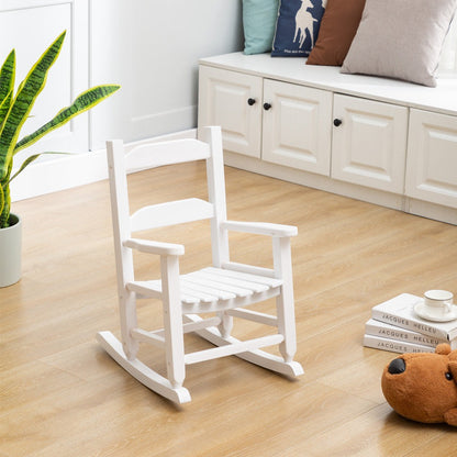 ADOUER WOOD Child's Rocking Chair Kids Porch Rocker Indoor Outdoor Wood