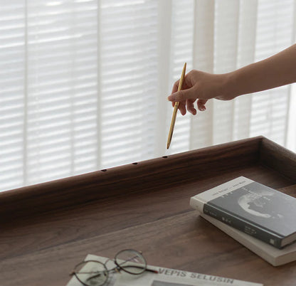 Adouer Wood "Modern Wooden Office Desk – Home Workspace Setup"