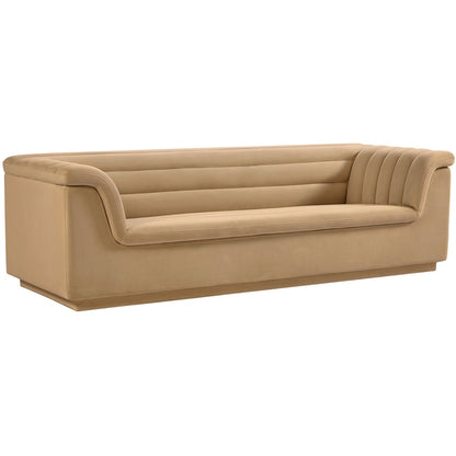 Cotton 3 Seater Sofa Sleeper with Solid Wood Base