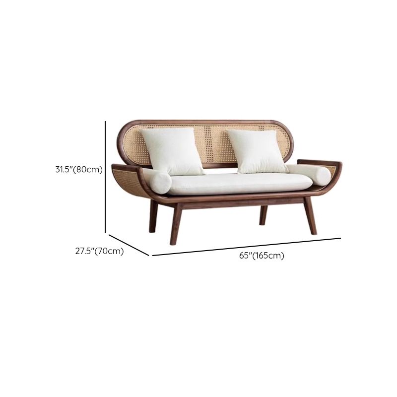 Timeless Comfort: Adouer Wood Sheesham & Cotton Linen 3 Seater Sofa