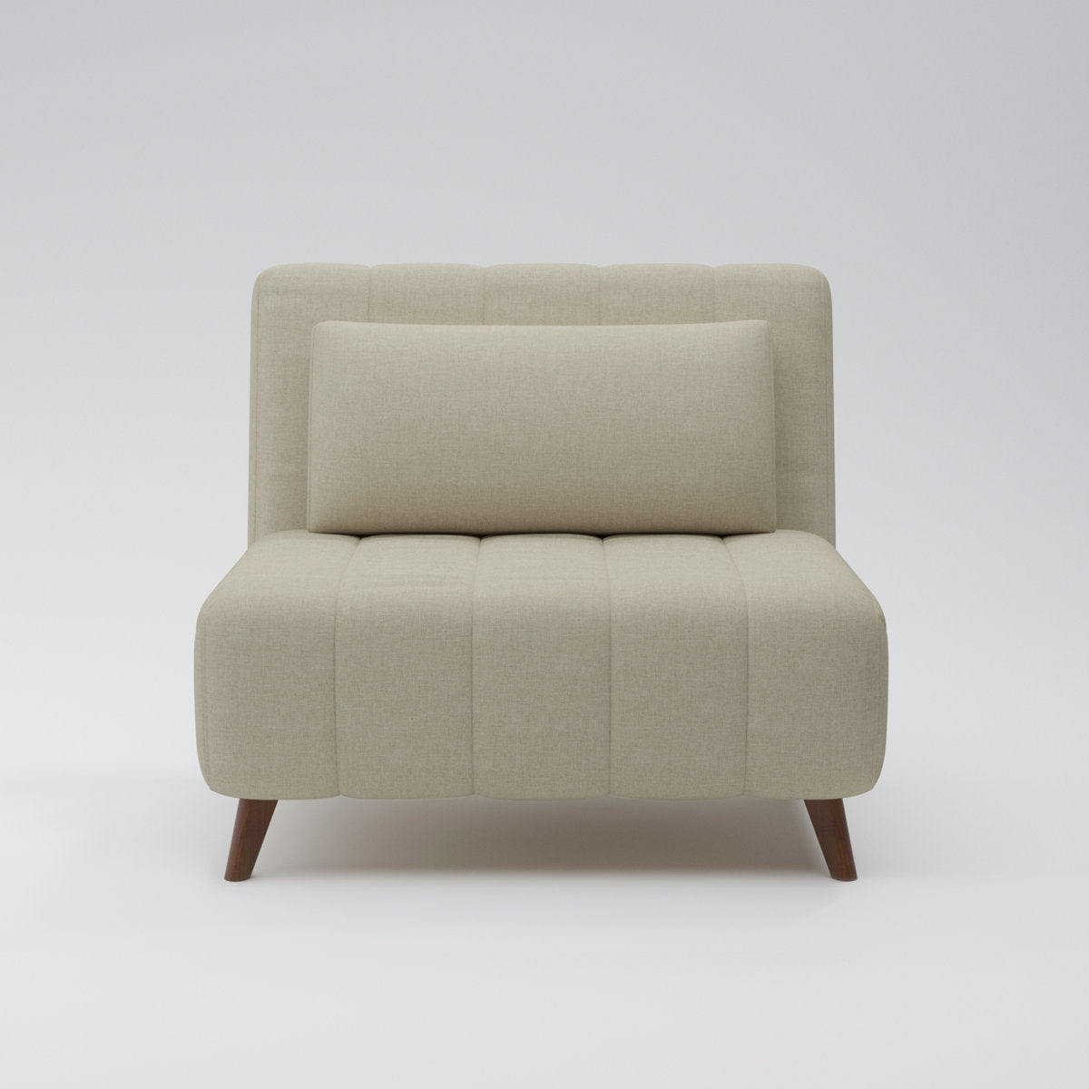 Space Saving Multiuse Solid Wood Base Upholstered Pillow Back Convertible Sleeper Sofa Bed