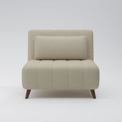 Space Saving Multiuse Solid Wood Base Upholstered Pillow Back Convertible Sleeper Sofa Bed