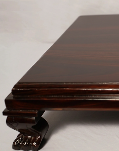 Solid Sheesham Wood Pooja Platform in Walnut Finish