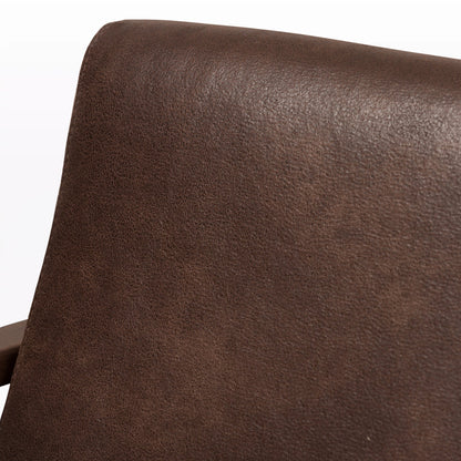Relaxing Sheesham Wood Lounge Chair with Matching Footstool
