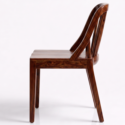 ADOUER WOOD 6 Seater Modern Spindle Back Chairs & Solid Wood Rectangular Table