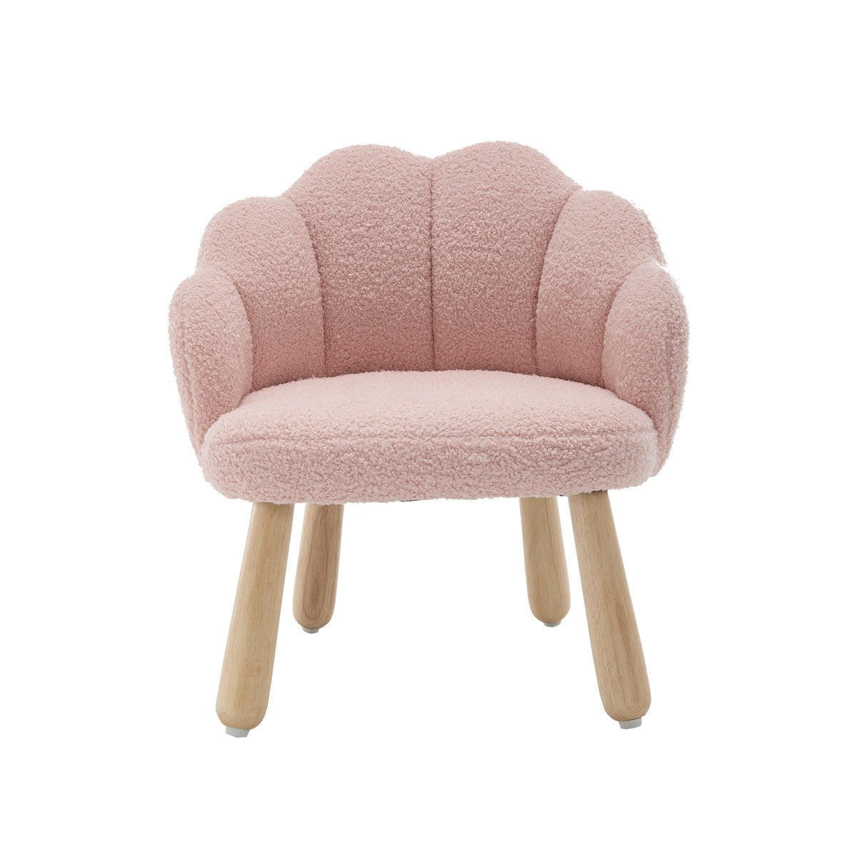 ADOUER WOOD Flower Kids Chair With Solid Wood Legs (set of 2 Pcs)