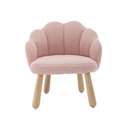 ADOUER WOOD Flower Kids Chair With Solid Wood Legs (set of 2 Pcs)