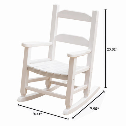 ADOUER WOOD Child's Rocking Chair Kids Porch Rocker Indoor Outdoor Wood