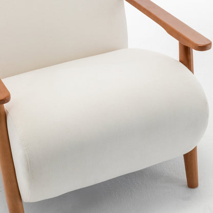The "Willow" Sheesham & Linen Accent Chair