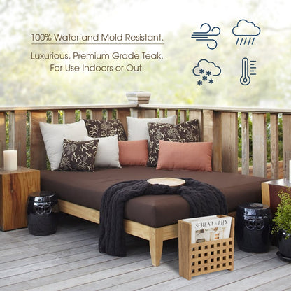 Geometric Grid Solid Wood Wall Rack for Magazines and Records