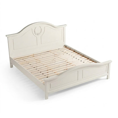 ADOUER WOOD Luxury Standard Bed Without Storage For Bedroom (Light Beige)