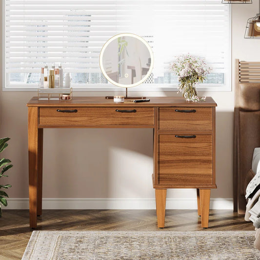 Adouer Wood Solid Acacia Wood Study Table For Home & Office