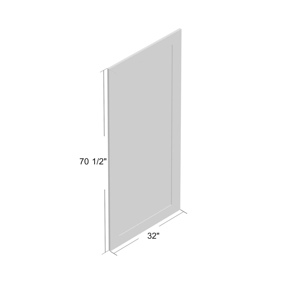 Acacia Wood Solid Wood Full-Length Leaner Standing Mirror