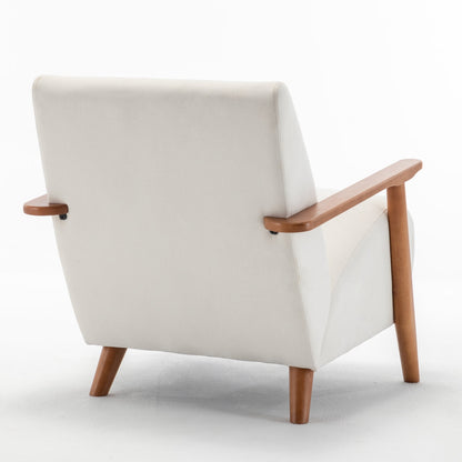 The "Willow" Sheesham & Linen Accent Chair