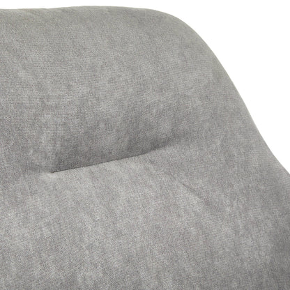 Comfortable Natural Cotton Upholstered Rocking Chair