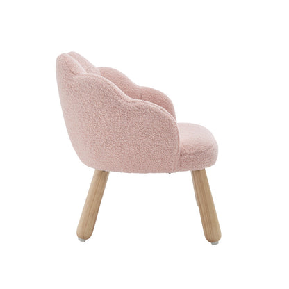 ADOUER WOOD Flower Kids Chair With Solid Wood Legs (set of 2 Pcs)
