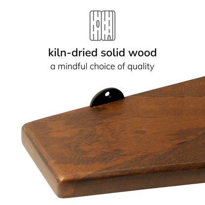 Tapered Solid Wood Floating Shelf Set (3 pcs.)