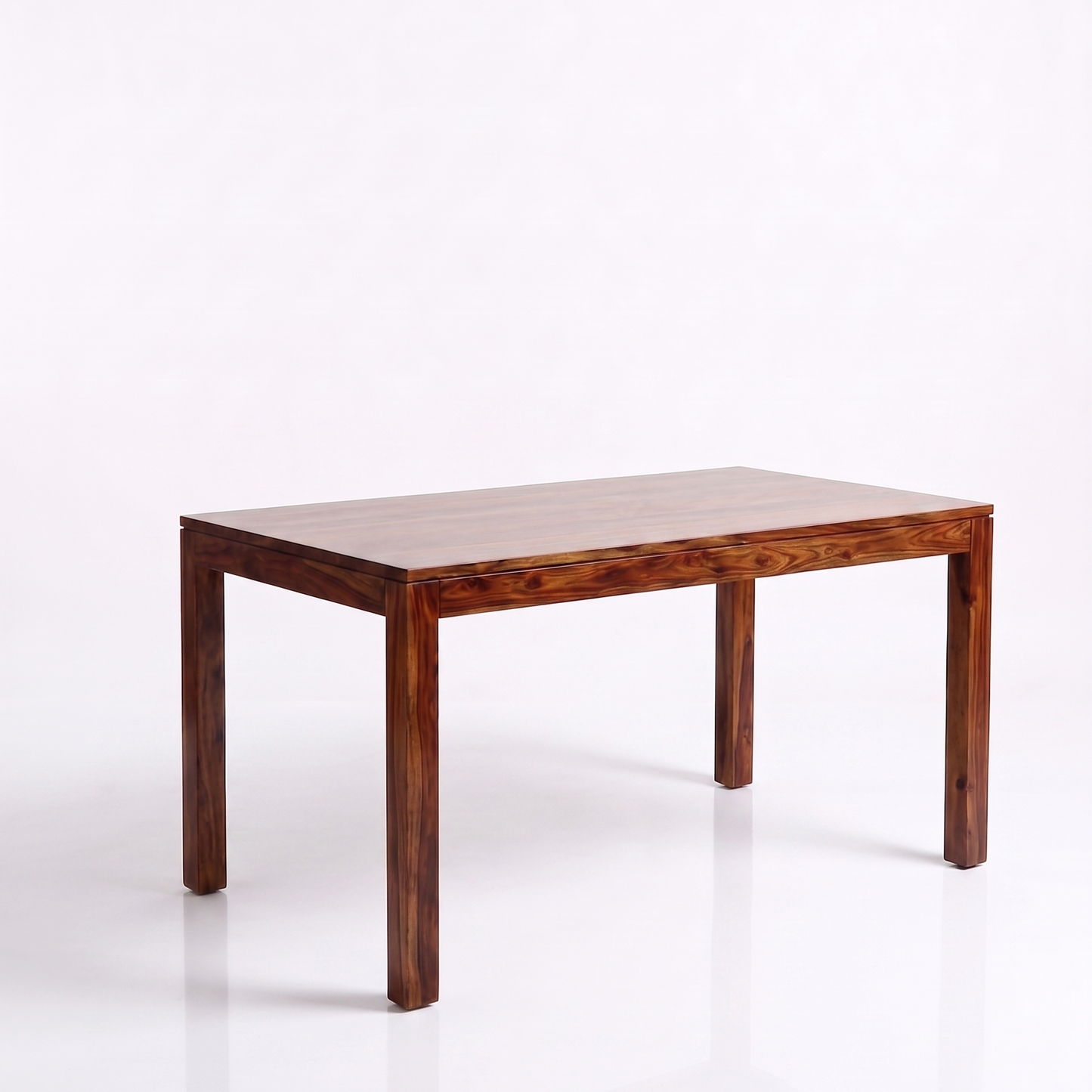 ADOUER WOOD 6 Seater Modern Spindle Back Chairs & Solid Wood Rectangular Table