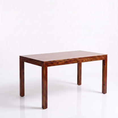 ADOUER WOOD 6 Seater Modern Spindle Back Chairs & Solid Wood Rectangular Table