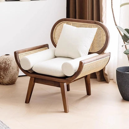Timeless Comfort: Adouer Wood Sheesham & Cotton Linen 3 Seater Sofa