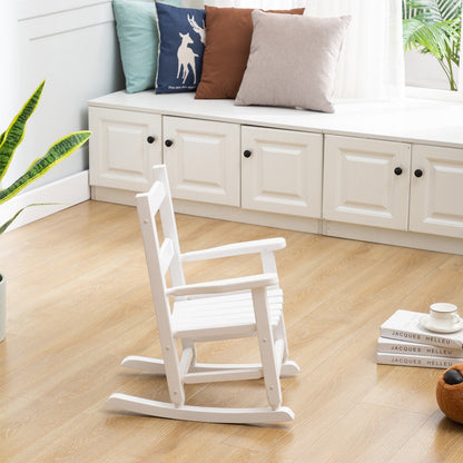 ADOUER WOOD Child's Rocking Chair Kids Porch Rocker Indoor Outdoor Wood